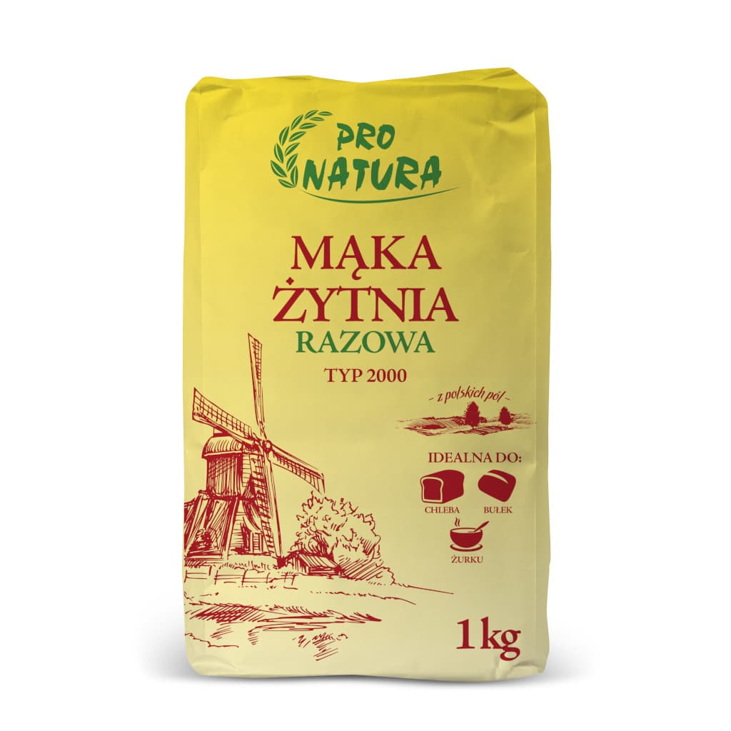 Mąka razowa żytnia typ 2000