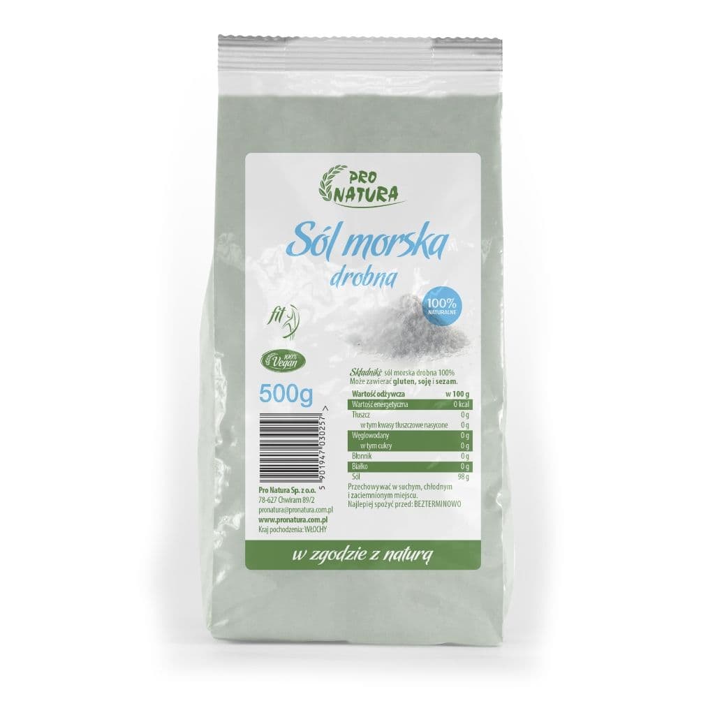 Sól morska drobna