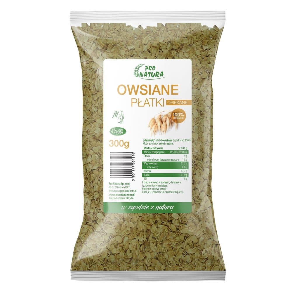 Płatki owsiane opiekane