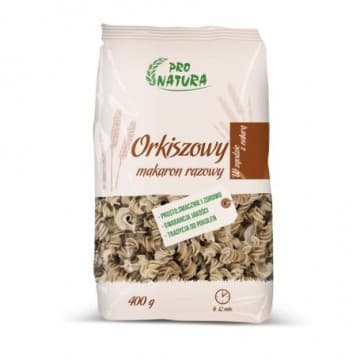 Makaron orkiszowy razowy (świderek) 400g