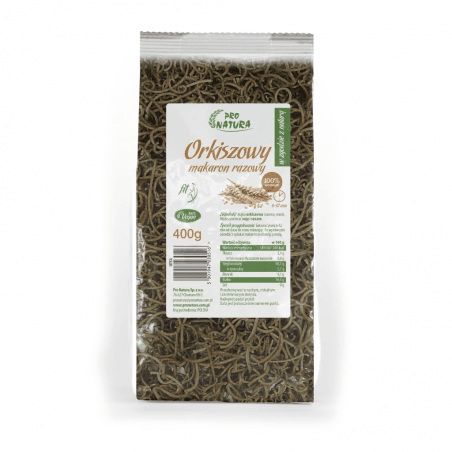 Makaron orkiszowy razowy (nitka) 400g