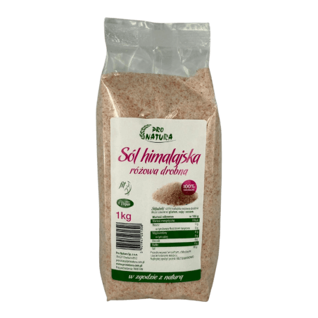 Sól himalajska różowa drobna 1kg