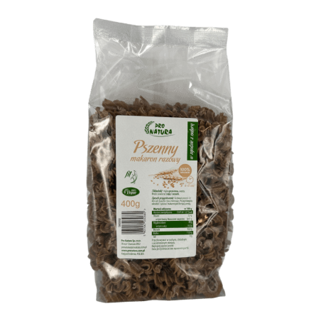 Makaron razowy pszenny (świderek) 400g