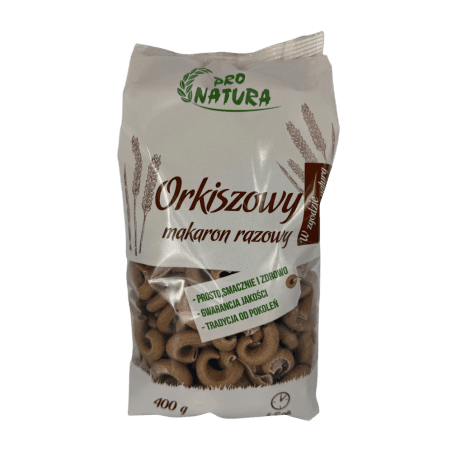 Makaron razowy orkiszowy (rurka) 400g
